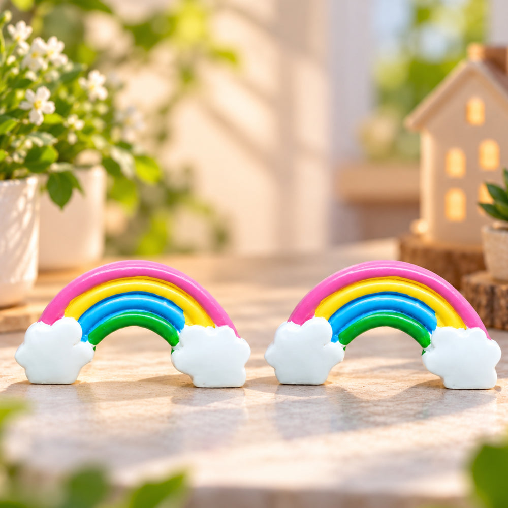 ( Set of 2) Rainbow Miniature