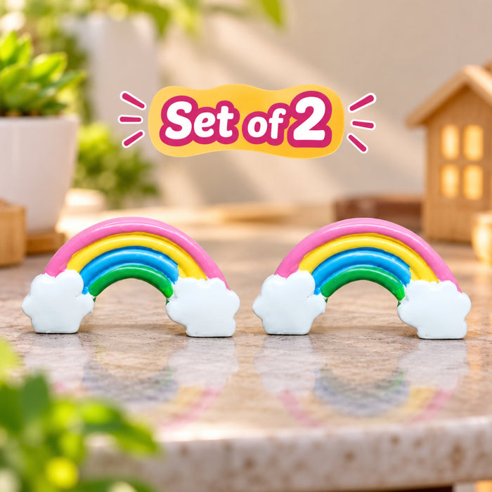 ( Set of 2) Rainbow Miniature