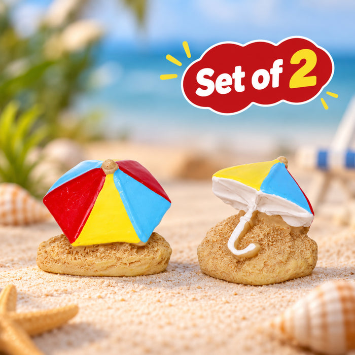 Miniature Toys : (Set of 2) Beach Umbrella