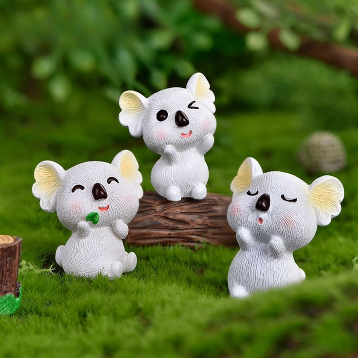 Miniature Toys : (Set of 4) Bunny for Fairy Garden Accessories