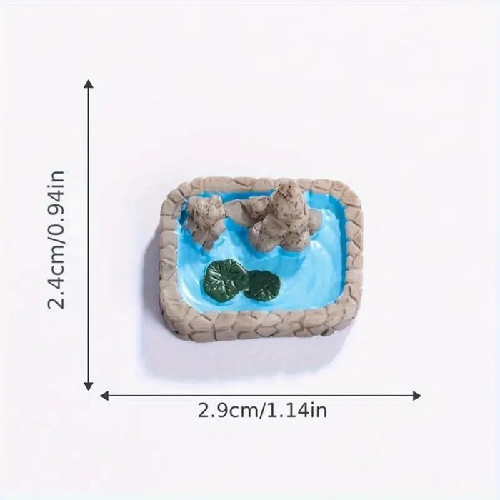 Miniature Toys : (Se of 3) Small Ponds for Fairy Garden Accessories