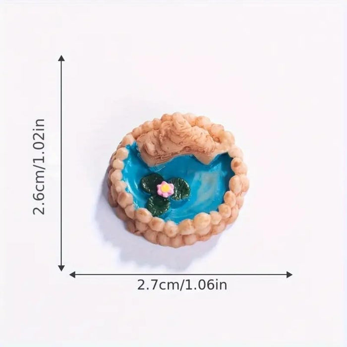 Miniature Toys : (Se of 3) Small Ponds for Fairy Garden Accessories