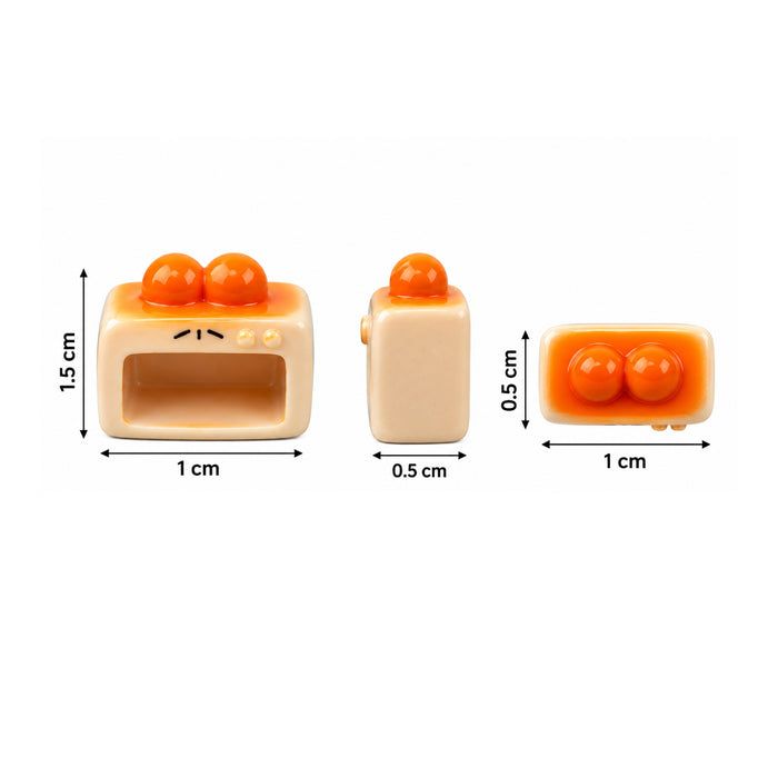 7-Piece Kawaii Miniature Kitchen Collection – Tiny "Sweet Face" Appliances & Cookware – Desktop Decor, Dollhouse Furniture, and DIY Craft Accessories
