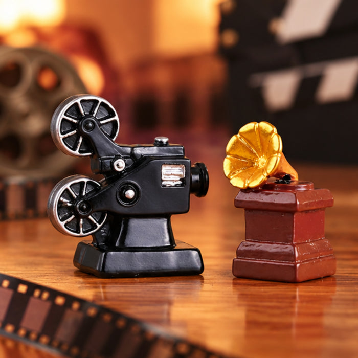 Wonderland set of 2 Miniature Vintage Film Set - Retro Media Collectibles | Desk Decor | Dollhouse Accessories