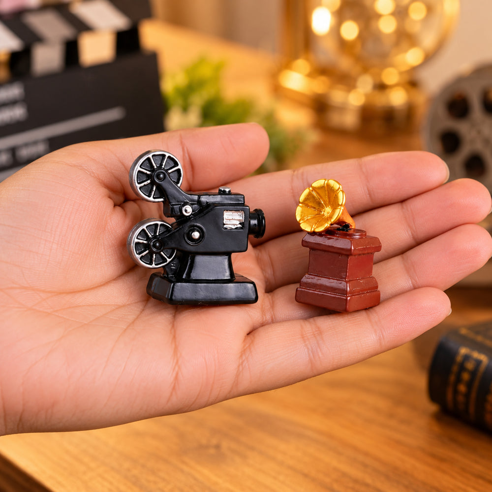 Wonderland set of 2 Miniature Vintage Film Set - Retro Media Collectibles | Desk Decor | Dollhouse Accessories