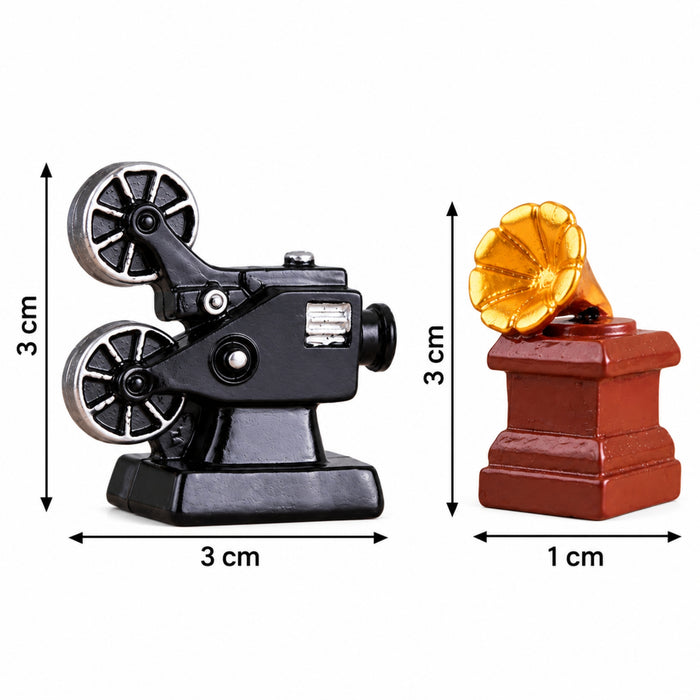 Wonderland set of 2 Miniature Vintage Film Set - Retro Media Collectibles | Desk Decor | Dollhouse Accessories