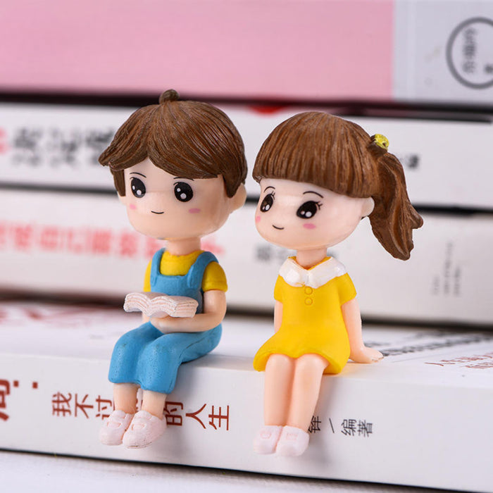 Miniature Toys : (Set of 2) Small Kids for Fairy Garden Accessories