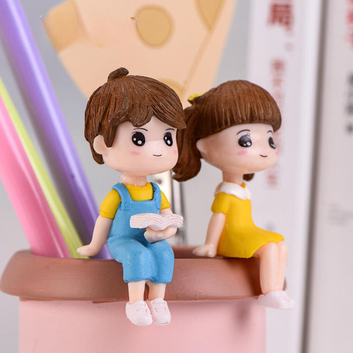 Miniature Toys : (Set of 2) Small Kids for Fairy Garden Accessories