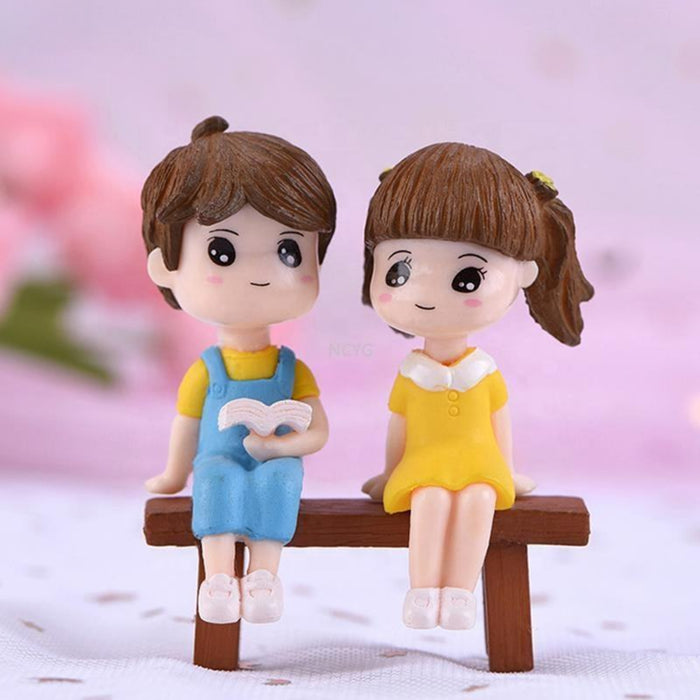 Miniature Toys : (Set of 2) Small Kids for Fairy Garden Accessories