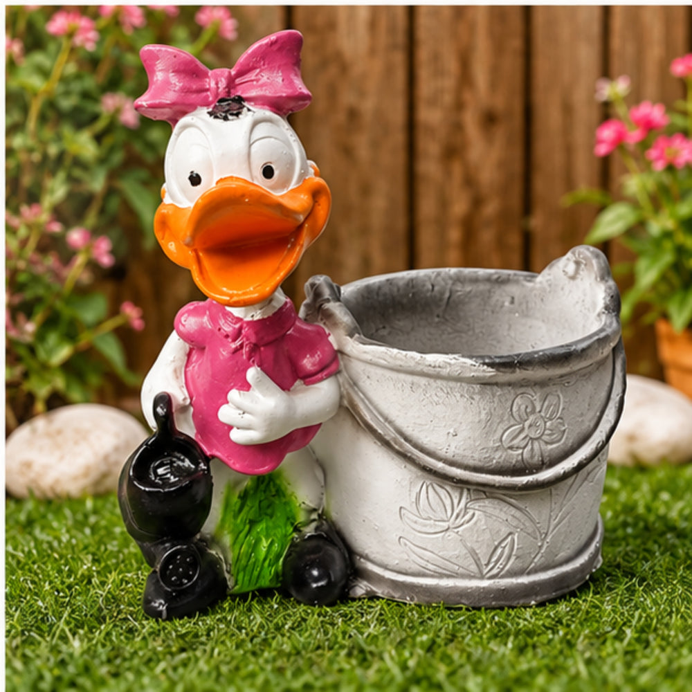 Daisy Duck Character Planter/Pot for Small Plants or Home Decor