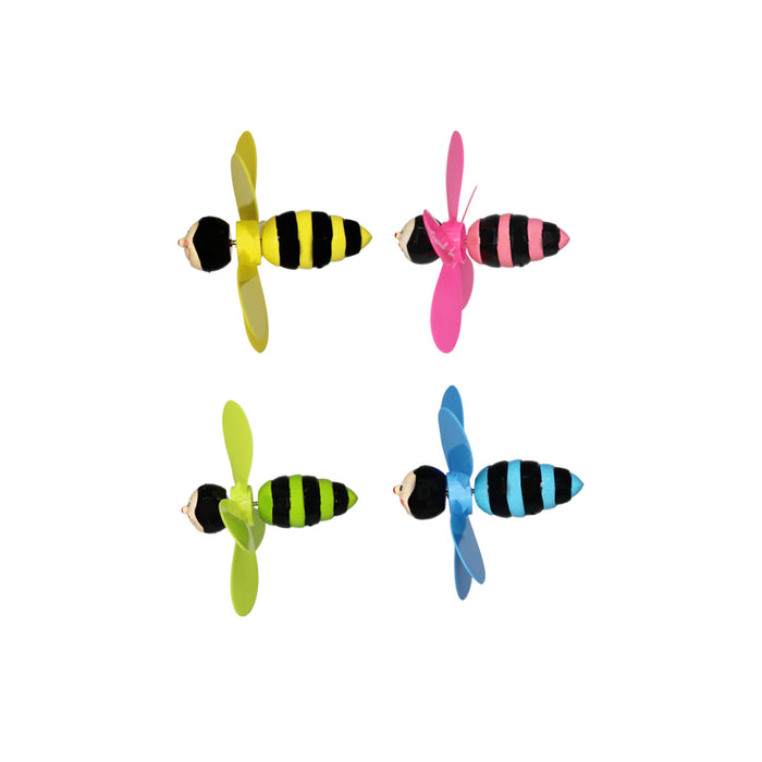 Wonderland  (pack of 4) flower bee Stakes |Garden decor sticks with animal designs