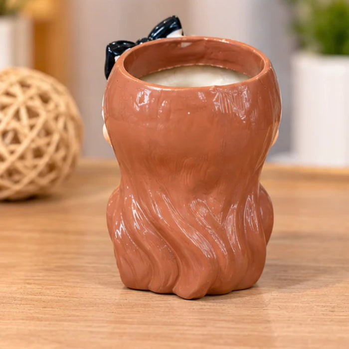 4 Inch Cute Girl Face Planter for Succulents – Decorative Resin Flower Pot (Plant Not Included)