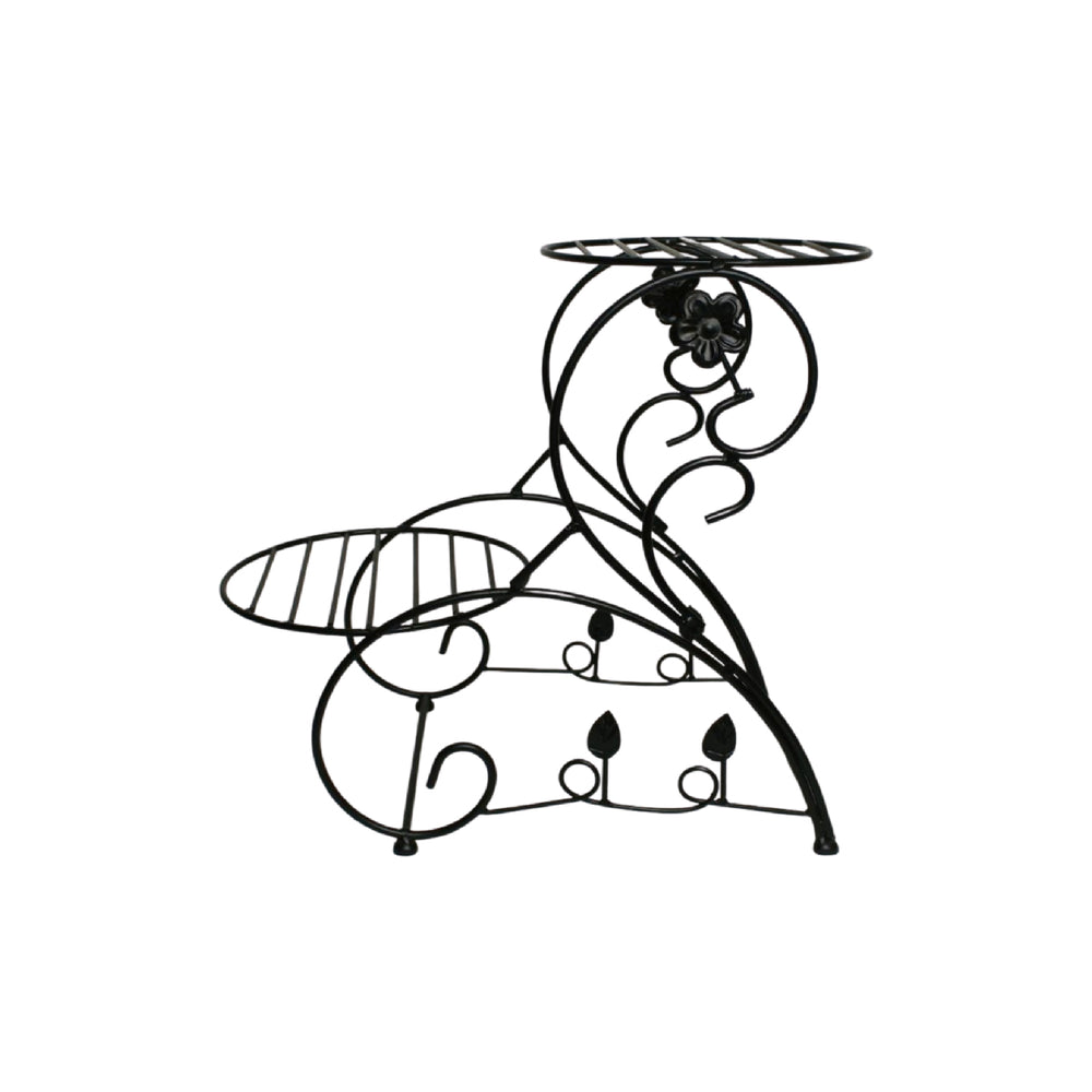 Black Metal Multi-Tier Plant Stand