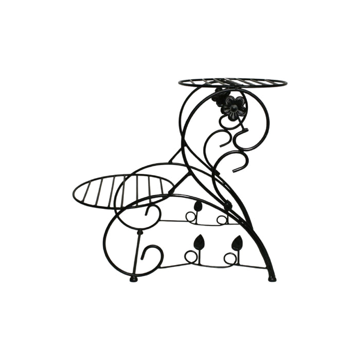 Black Metal Multi-Tier Plant Stand