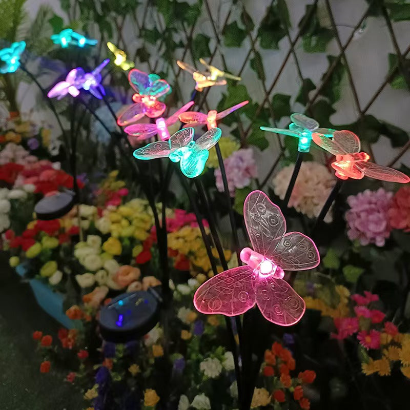Solar Butterfly Garden Lights – Set of 4