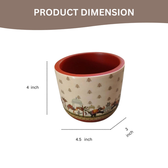 Handpainted Terracotta Plant Pot –