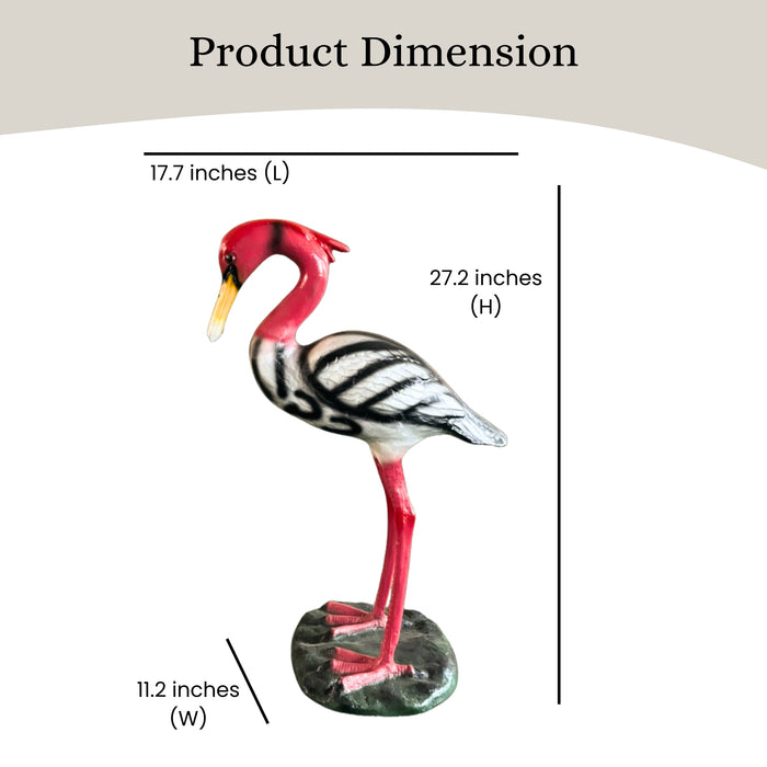 Resin Crane Garden Statue –