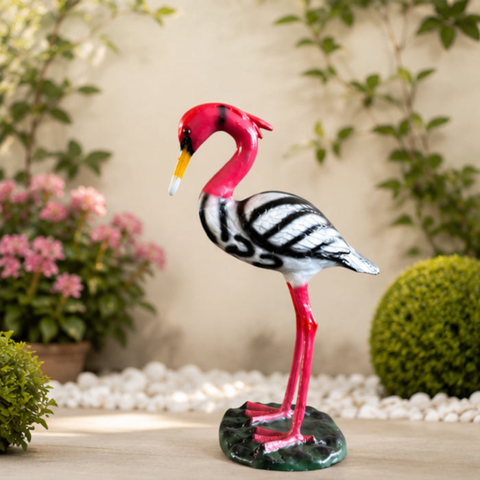 Resin Crane Garden Statue –