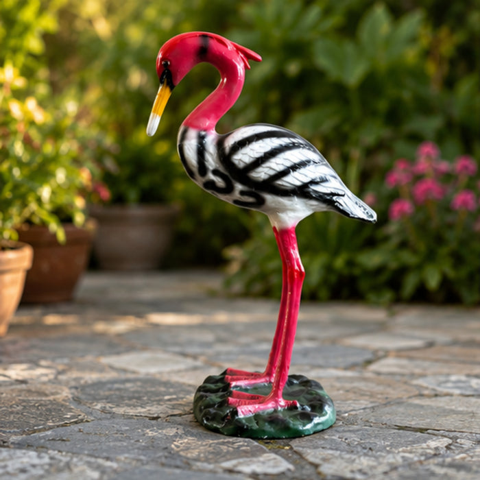 Resin Crane Garden Statue –