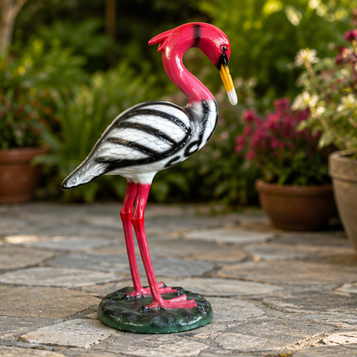 Resin Crane Garden Statue –