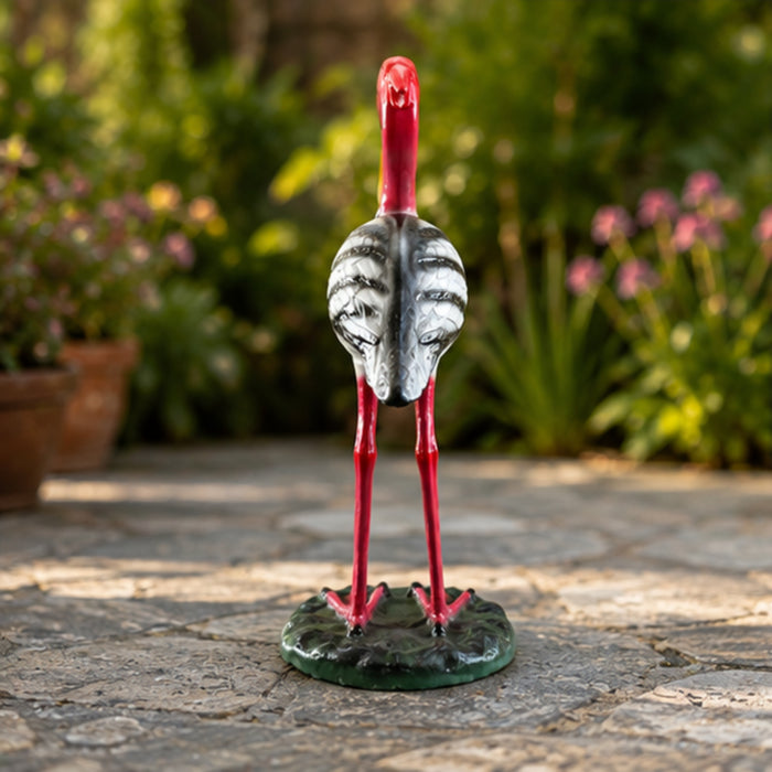 Resin Crane Garden Statue –