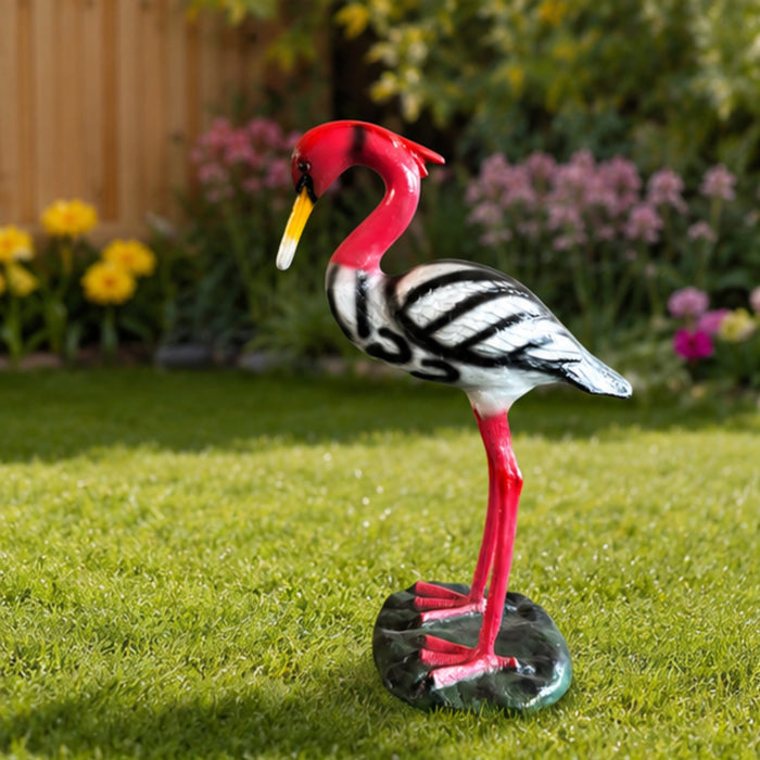 Resin Crane Garden Statue –