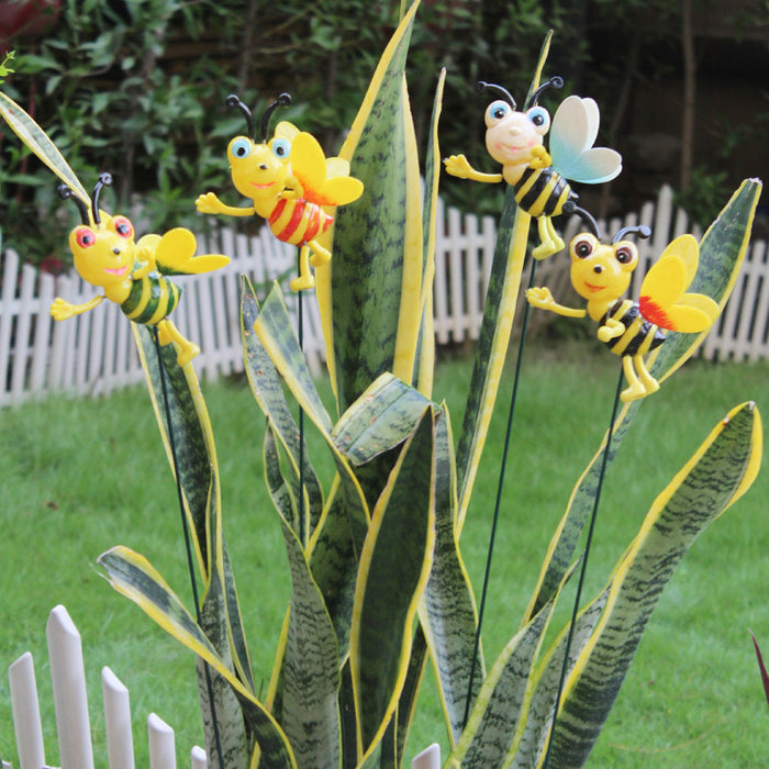 Wonderland ( set of 4) honey bee garden sticks