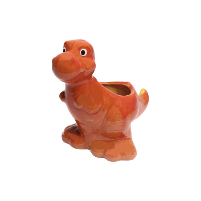 Wonderland ceramic dinasaur in red| can grow plants directly