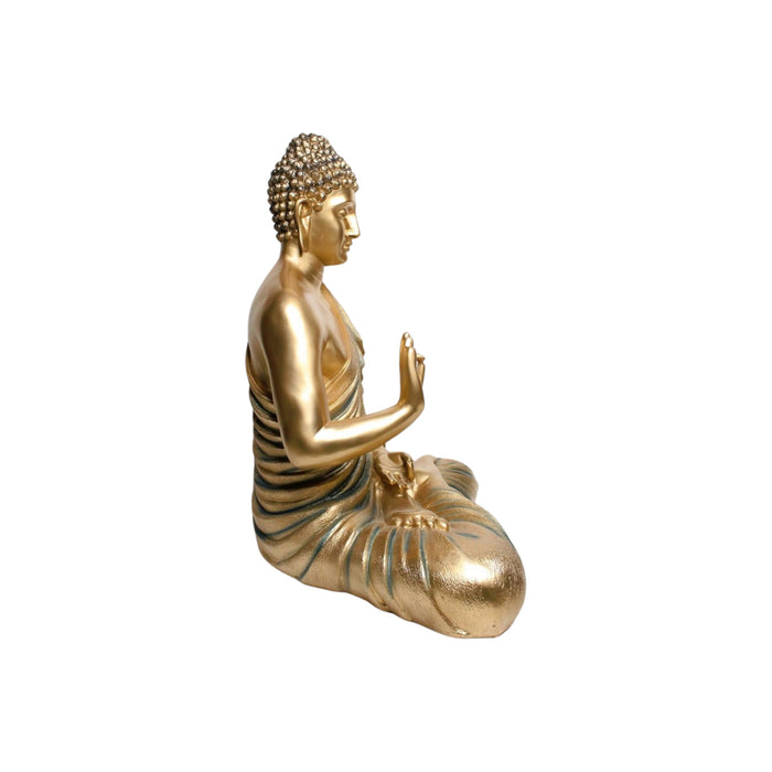 Wonderland 14 inches Ashirvad Avastha Buddha (Style 02) Resin Statue, showpiece, Gift