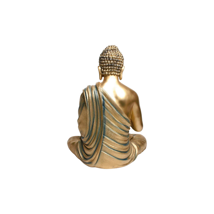 Wonderland 14 inches Ashirvad Avastha Buddha (Style 02) Resin Statue, showpiece, Gift