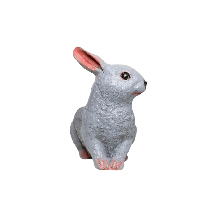 Wonderland Charming Poly Resin Rabbit Back Planter - Adorable Garden Decor Accent for Indoors and Outdoors