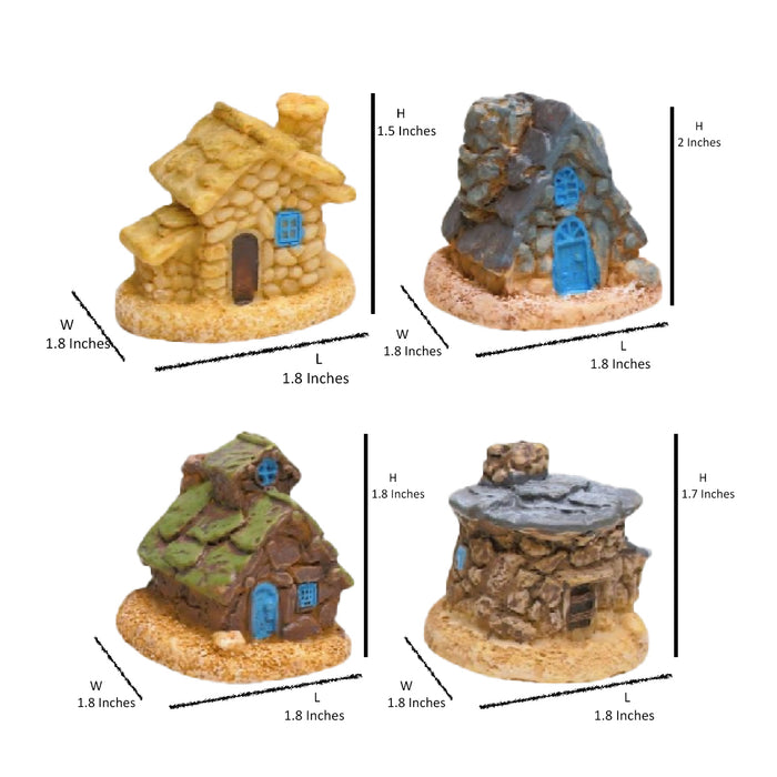 Wonderland imported miniatures ( pack of 4 ) houses