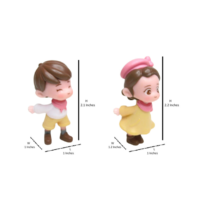 Wonderland imported miniatures ( pack of 4 ) romantic couple