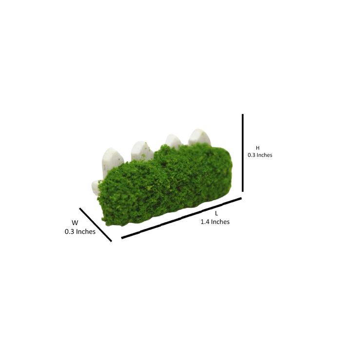 Wonderland imported miniatures ( pack of 4 ) green fence