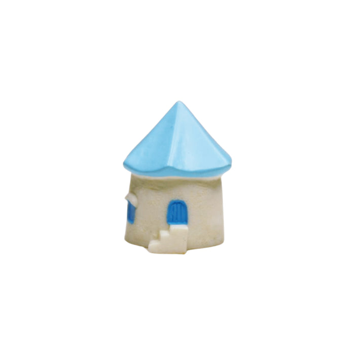 Wonderland imported miniatures ( pack of 4 ) blue roof houses