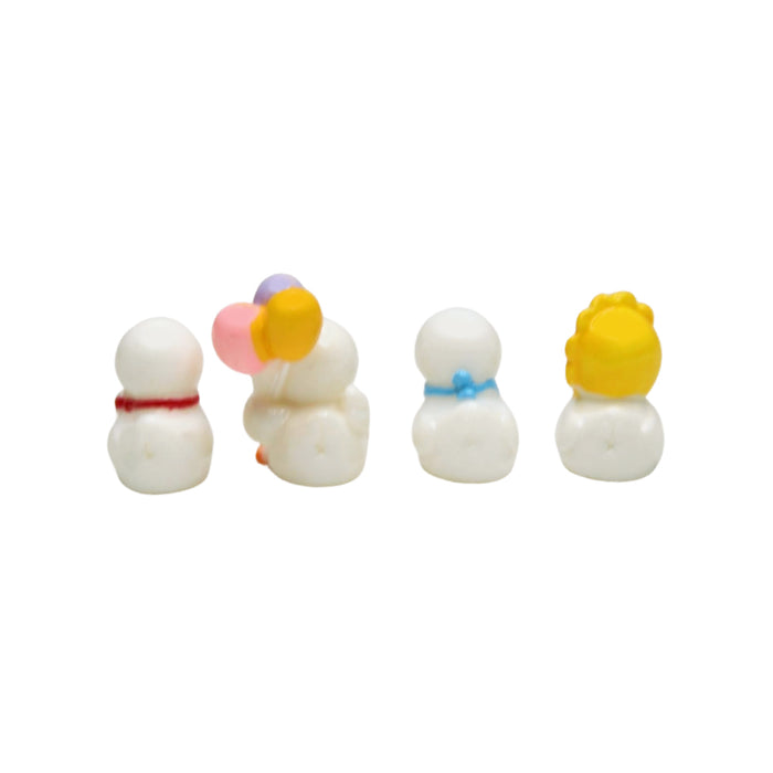 Wonderland imported miniatures ( pack of 4 ) cute baby ducks in white