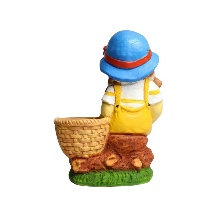 Wonderland Cute Girl with Planter Resin For Home & Garden Décor, planters, pot, flower pot