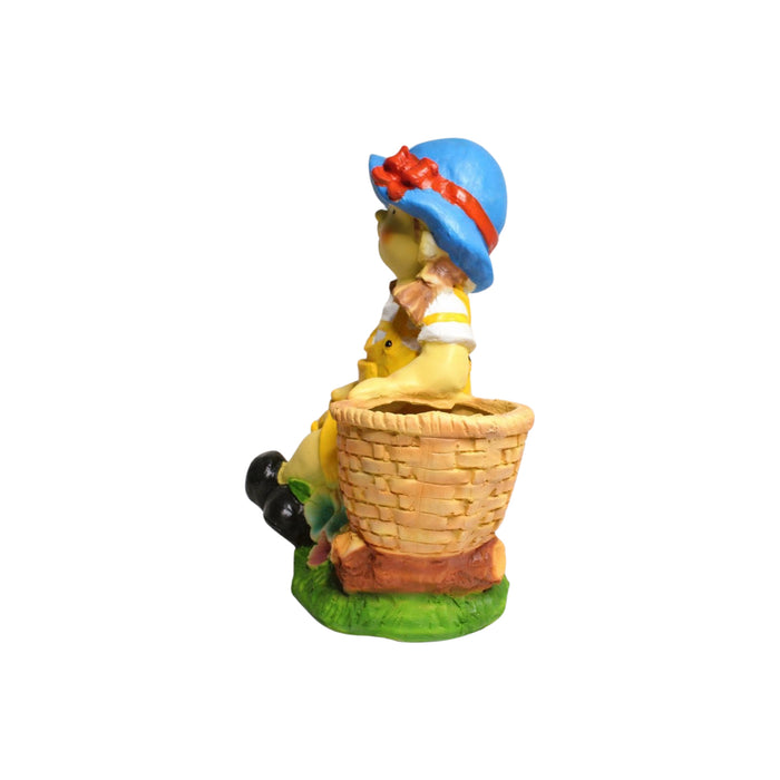 Wonderland Cute Girl with Planter Resin For Home & Garden Décor, planters, pot, flower pot