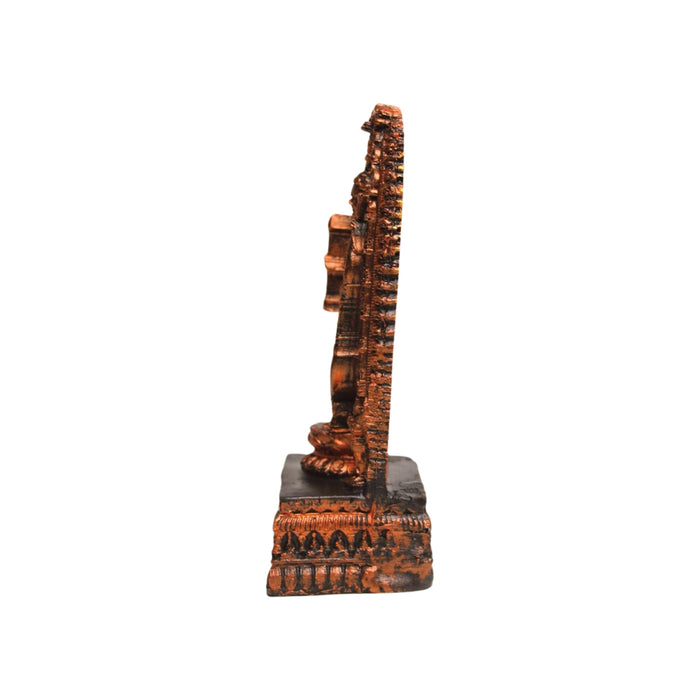 Wonderland Ram Lalla Idol, 7.5 Inch Height Small Brown Shri Ram Lala Murti, Ram Mandir Ayodhya statue for Home, Office