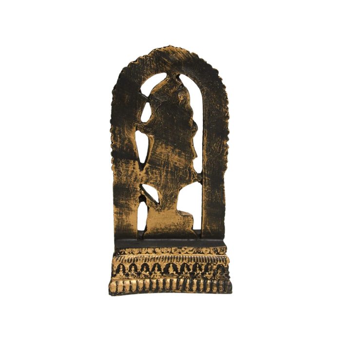 Wonderland Ram Lalla Idol, 7.5 Inch Height Small Golden Shri Ram Lala Murti, Ram Mandir Ayodhya statue for Home, Office