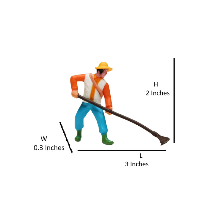 Wonderland imported miniatures ( pack of 4 ) farmer