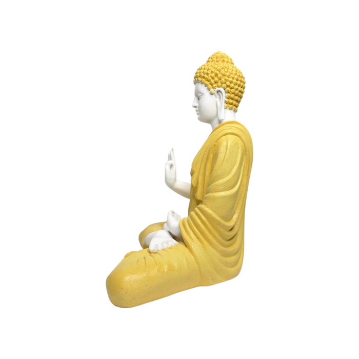 14 inches Ashirvad Avastha buddha resin statue, showpiece, gift
