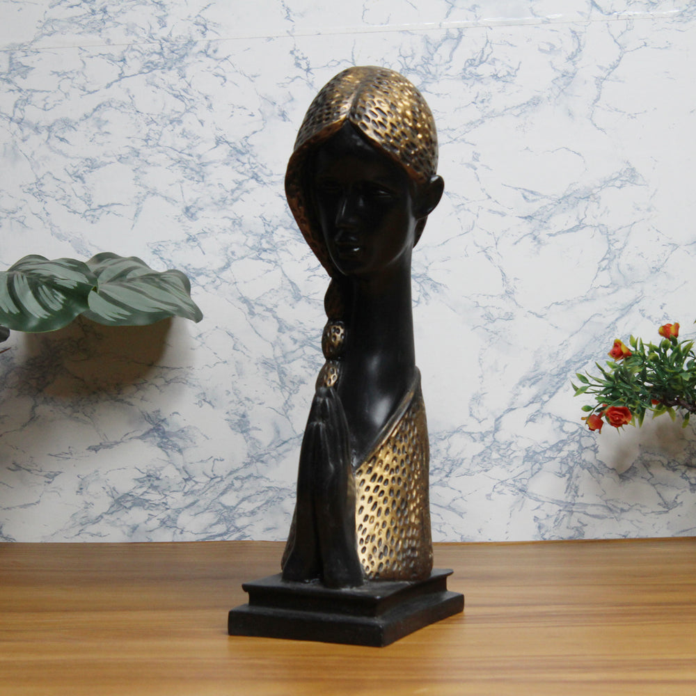Wonderland Style  1 Namaste Folded Hands Lady statue for home decor, home decoration, gift, gifting