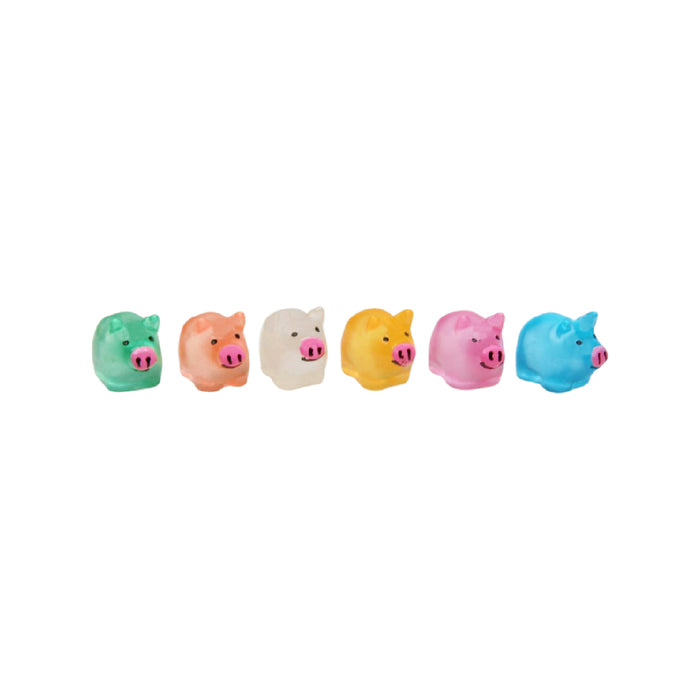 Wonderland imported miniatures ( pack of 6 ) glow pig