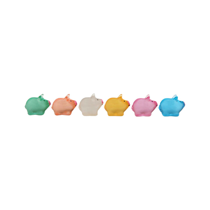 Wonderland imported miniatures ( pack of 6 ) glow pig