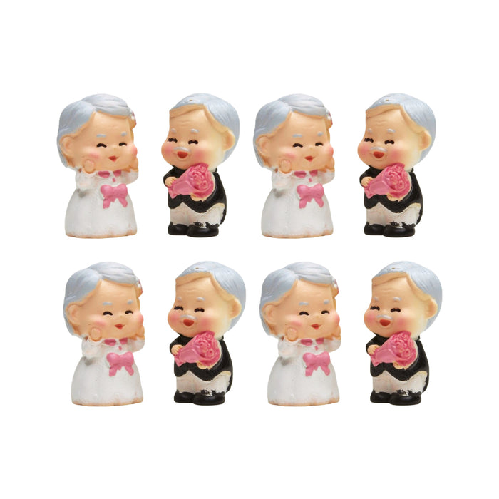 Wonderland imported miniatures ( pack of 4 ) old couple grandma grandpa