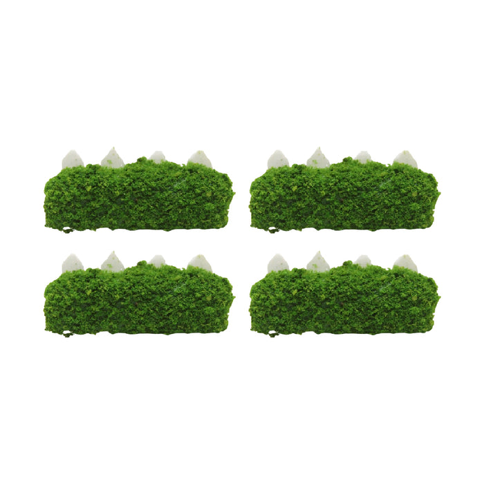 Wonderland imported miniatures ( pack of 4 ) green fence