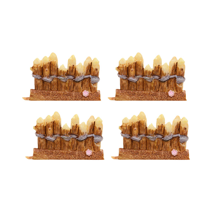 Wonderland imported miniatures ( pack of 4 ) wooden fence