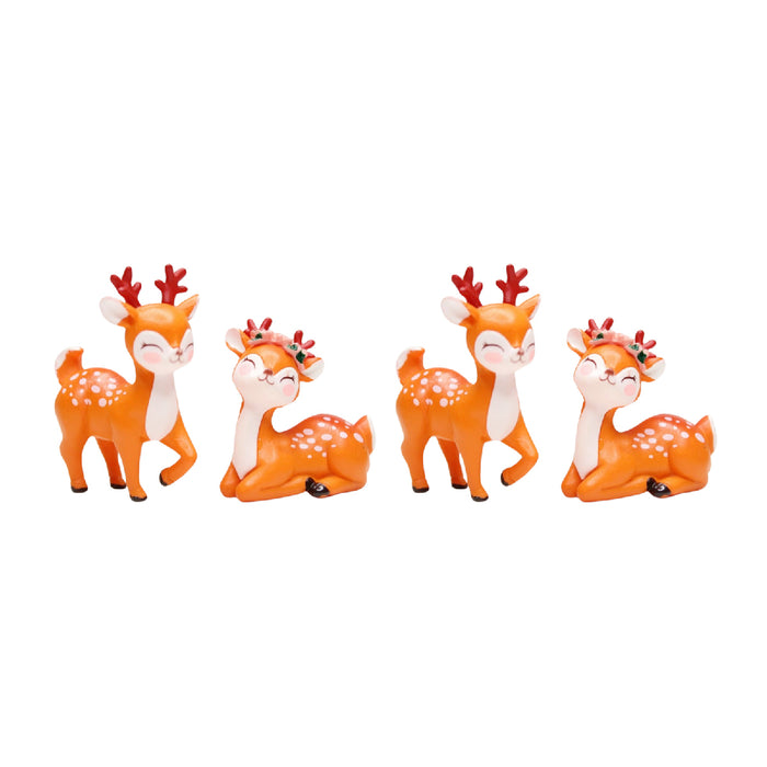 Wonderland imported miniatures ( pack of 4 ) deer