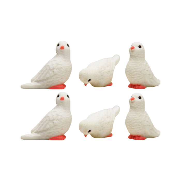 Wonderland imported miniatures ( pack of 6 ) pigeons